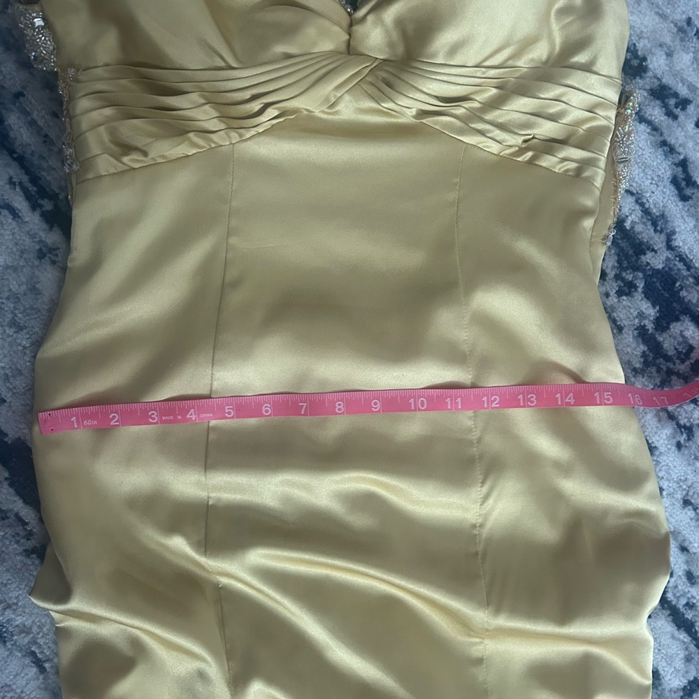 Xcite Prom Backless Gold Dress - Picture 9 of 11